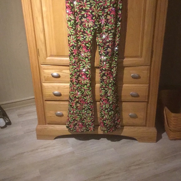 Michael Kors Collection Floral All Sequin Flare Pants & MK Collection Dress - Picture 4 of 16